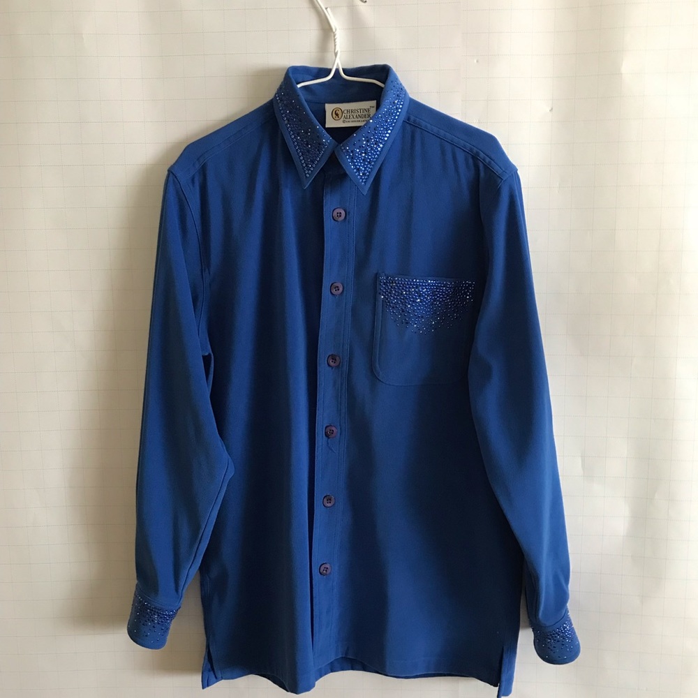 Christine Alexander Shirt with Swarovski Crystals.